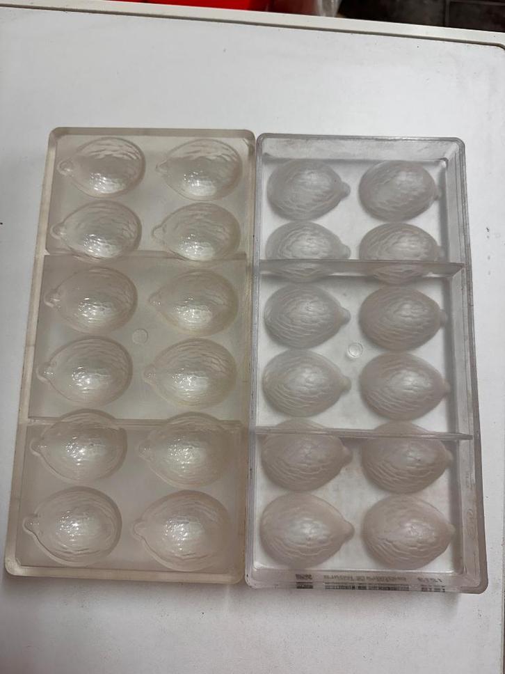 Moules/moules à chocolat en forme de noix, Hobby & Loisirs créatifs, Confection de Gâteaux & Cupcakes, Utilisé, Autres types, Enlèvement