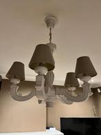 Landelijke kroonluchter / luster, Huis en Inrichting, Lampen | Kroonluchters, Ophalen, Zo goed als nieuw, Hout, Landelijk