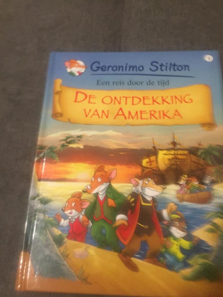 Geronimo Stilton de ontdekking van Amerika, Eén stripboek, Ophalen of Verzenden, Zo goed als nieuw