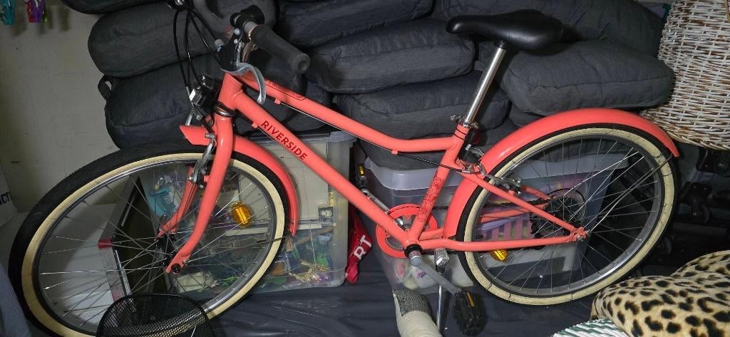 velo fille rose 24'' riverside ( 8 a 12 ans ) 135-150 cm, Vélos & Vélomoteurs, Enlèvement, Utilisé, 24 pouces, RIVERSIDE