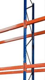 17 Meter racking stellingen 5m hoog 80cm diep balken 182,5cm, Ophalen, Gebruikt, IJzer