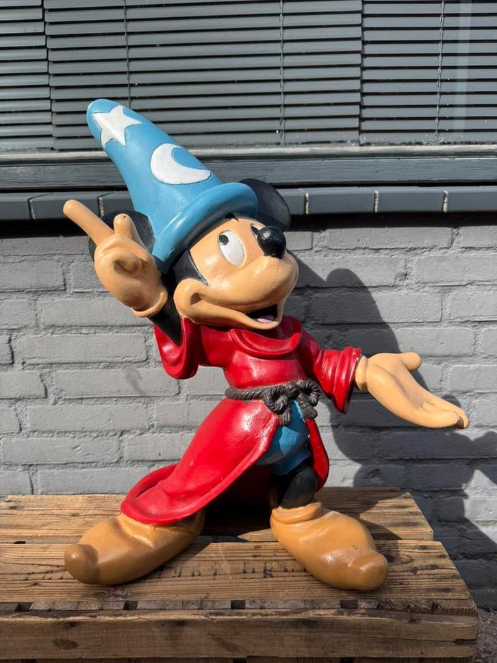 Mickey Mouse beeld tovenaar, Verzamelen, Disney, Gebruikt, Beeldje of Figuurtje, Mickey Mouse, Ophalen