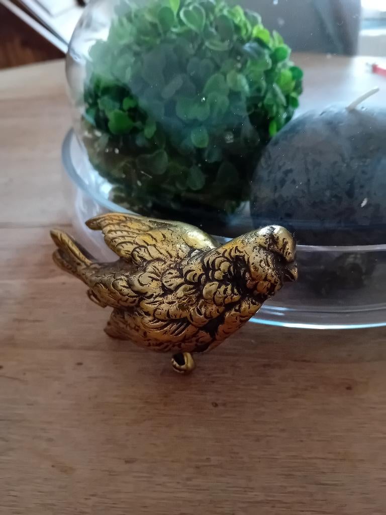 Oiseaux laiton, Antiquités & Art, Antiquités | Bronze & Cuivre, Enlèvement ou Envoi, Cuivre