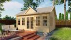 Blokhut - Tuinhuis Clockhouse | 44 mm | vuren onbehandeld, Envoi, Neuf