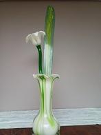 murano vaas met bloem en blaad ook van murano, Ophalen