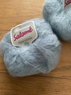 Prachtige nieuwe mohair breiwol, super mohair, lichtblauw, Hobby en Vrije tijd, Breien en Haken, Ophalen of Verzenden, Nieuw, Breien of Haken