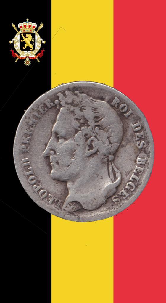 1/2 frank 1835 - Leopold I, Postzegels en Munten, Munten | België, Losse munt, Zilver, Zilver, Verzenden