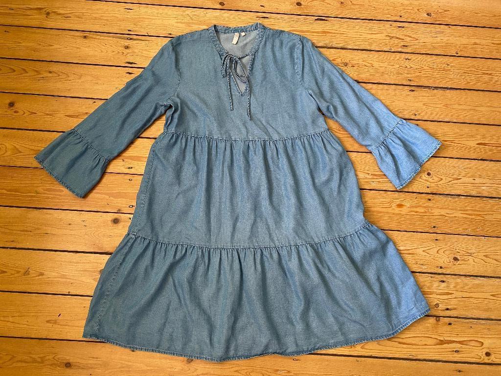 Als nieuwe jurk, merk Pieces, maat XS, valt losjes, Kleding | Dames, Jurken, Zo goed als nieuw, Maat 34 (XS) of kleiner, Blauw