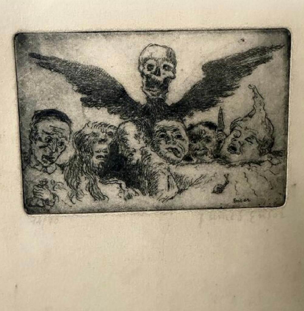James ensor, Antiquités & Art, Art | Eaux-fortes & Gravures, Enlèvement, Eau-forte