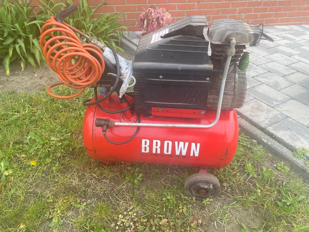 Compressor Brown GM260, Doe-het-zelf en Bouw, Ophalen, Zo goed als nieuw