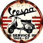 Metalen reclamebord Vespa service 1905 retro vintage mancave, Ophalen of Verzenden, Nieuw, Reclamebord