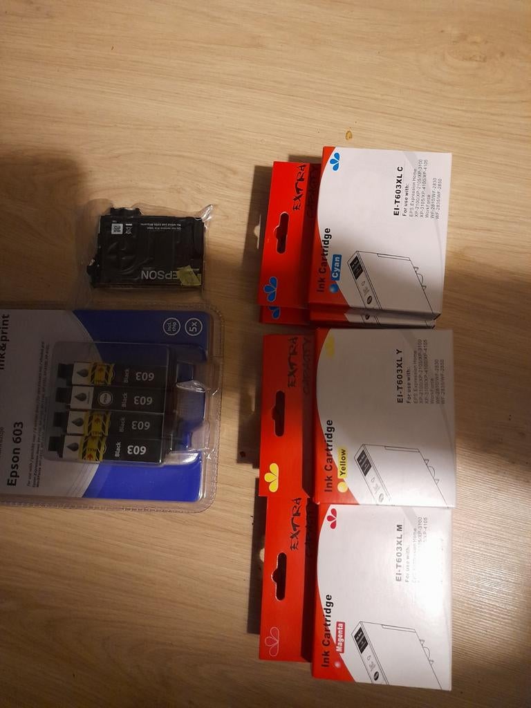 Inktcartridges voor Epson, alle kleuren, Ophalen