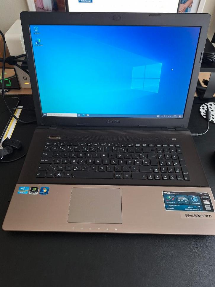 ASUS K75V serie, Computers en Software, Windows Laptops, Gebruikt, 17 inch of meer, HDD, 2 tot 3 Ghz, 8 GB, Azerty, Met videokaart