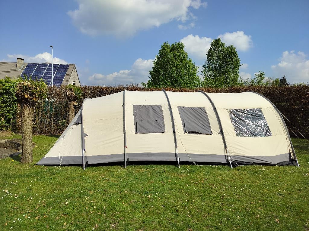 familietent base camp ambato 6 deluxe fs, Caravans en Kamperen, Tenten, Ophalen, Gebruikt, Tot en met 6