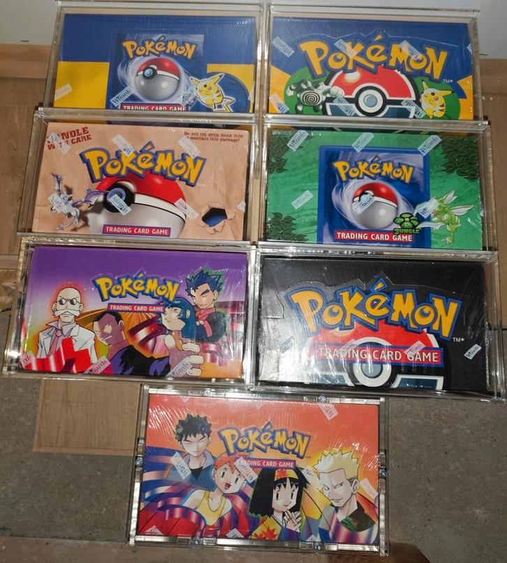 Pokémon WOTC boxen base set - gym challenge, Hobby en Vrije tijd, Verzamelkaartspellen | Pokémon, Nieuw, Boosterbox, Foil, Ophalen of Verzenden