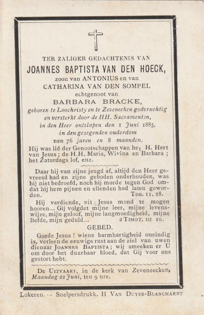 Bidprentje Lochristi, Verzenden, Bidprentje