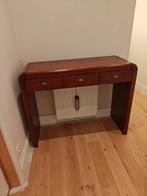 Art deco/koloniale mahoniehouten console, Nieuw, Ophalen of Verzenden, Hout, 75 cm of meer