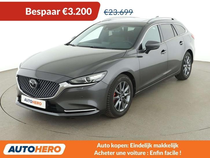 Mazda 6 2.5 Exclusive-Line (bj 2019, automaat), Auto's, Mazda, Te koop, 360° camera, ABS, Achteruitrijcamera, Adaptive Cruise Control