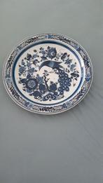 Royal Goedewagen "Blue Delft" bord rond met vogel, Ophalen
