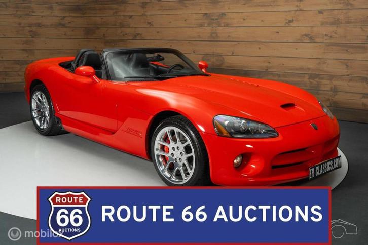 Dodge Viper SRT-10 | 2004 | Route 66 Auctions, Auto's, Dodge, Bedrijf, Te koop, Viper, Benzine, Overige carrosserie, Handgeschakeld