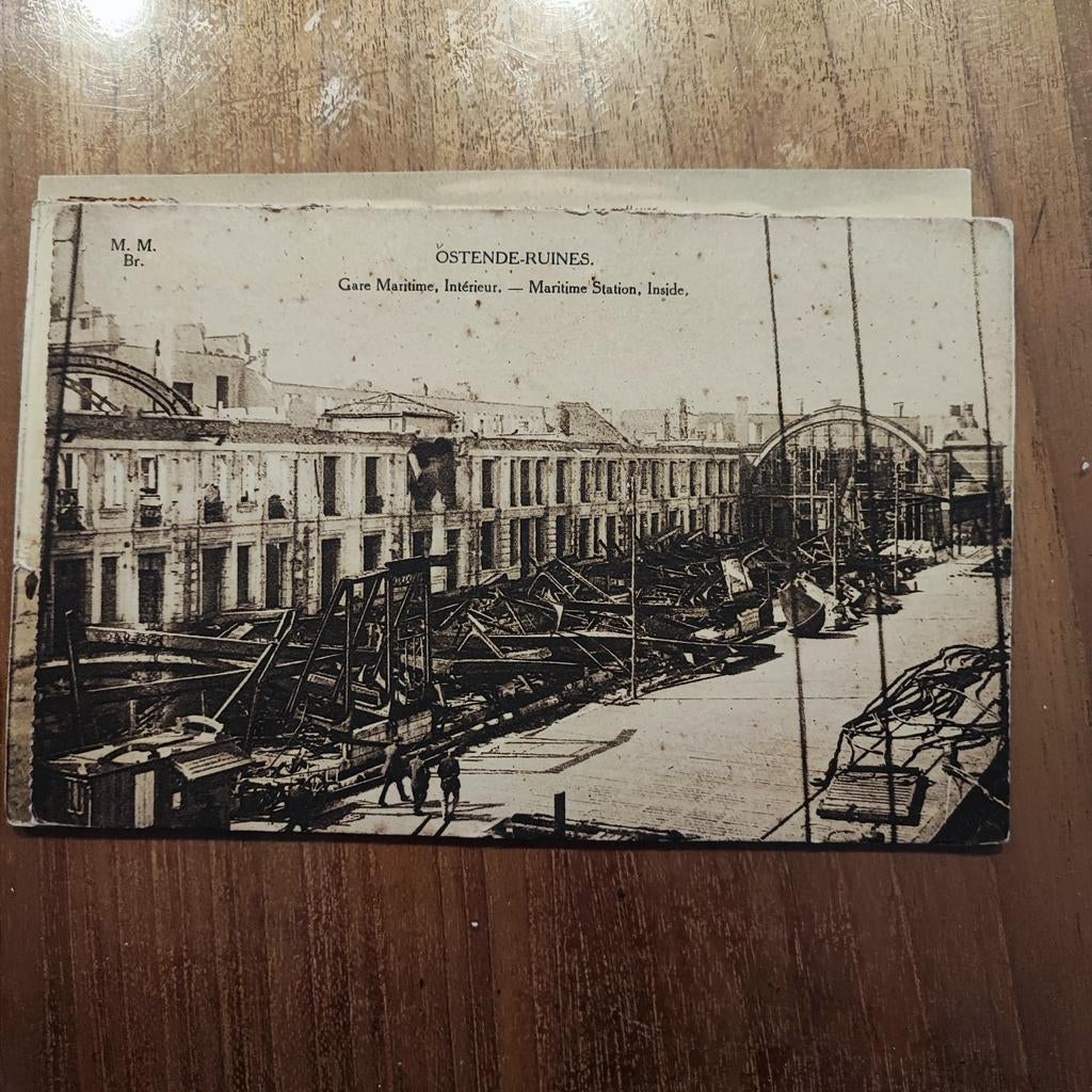 Intérieur de la gare maritime d'Ostende, Collections, Photos & Gravures, Enlèvement ou Envoi