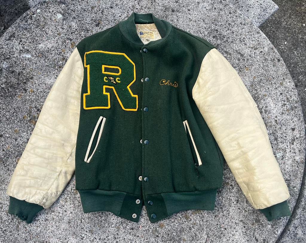 Varsity Jacket vintage, Collections, Vêtements & Patrons, Enlèvement ou Envoi, Utilisé, Manteau