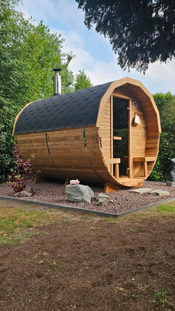 3M Barrel Sauna Gratis Levering en Plaatsing, Sport en Fitness, Sauna, Ophalen of Verzenden