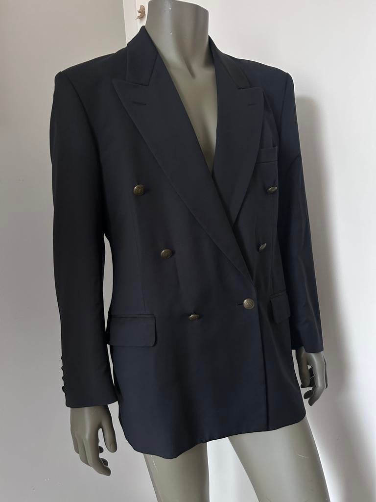 Yves Saint Laurent klassieke zwarte blazer FR52, Ophalen of Verzenden, Zo goed als nieuw, Zwart