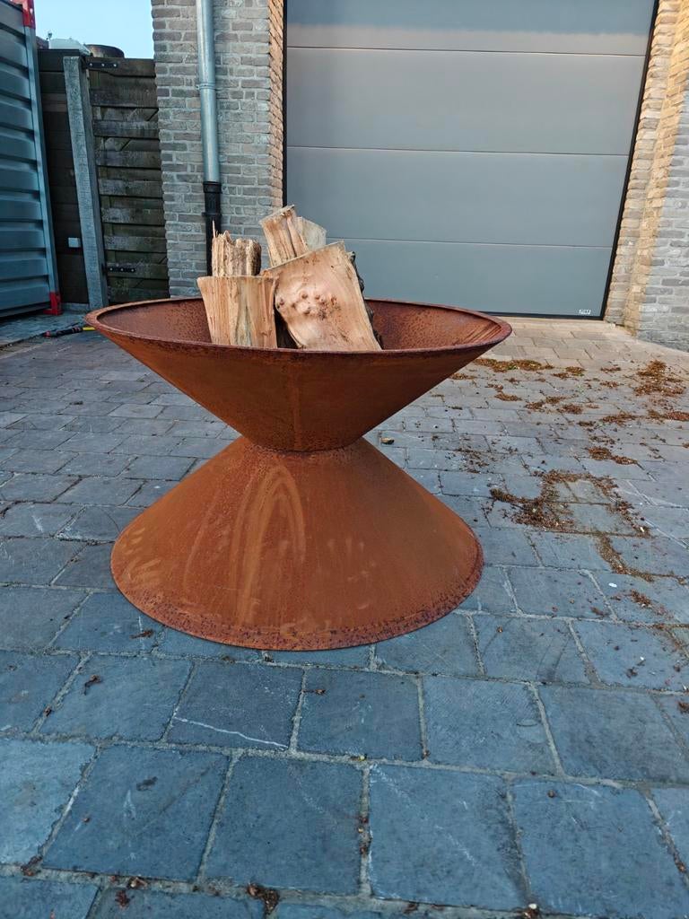 Vuurschaal 1 meter, Ophalen