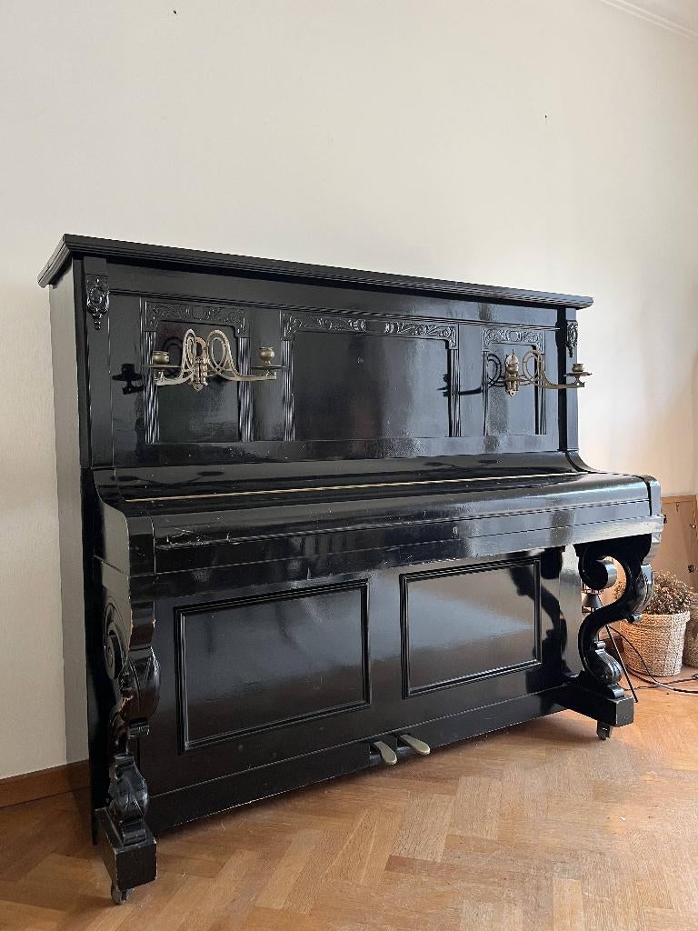 Buffetpiano, Muziek en Instrumenten, Piano's, Gebruikt, Piano, Zwart, Ophalen