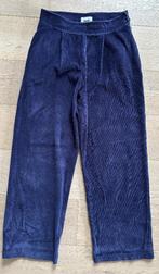 Donkerblauwe broek (maat: 40, velours-look), Maat 38/40 (M), Blauw, Bravo Fabrics, Ophalen of Verzenden