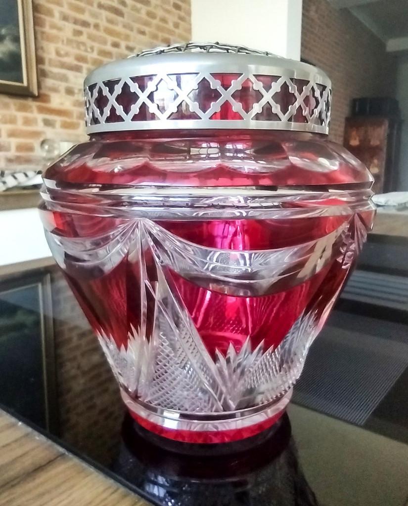 Val Saint Lambert Pique fleurs ALEXANDRA Grand modèle ancien, Enlèvement