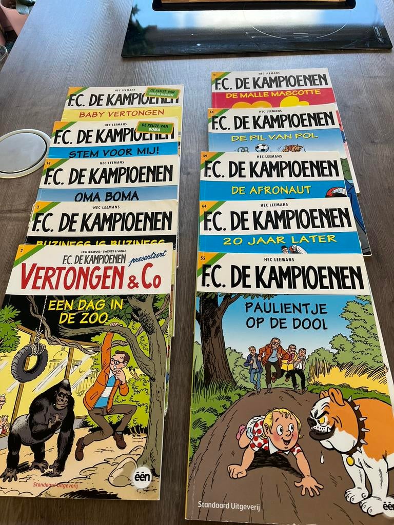 FC De Kampioenen, Plusieurs BD, Enlèvement, Utilisé