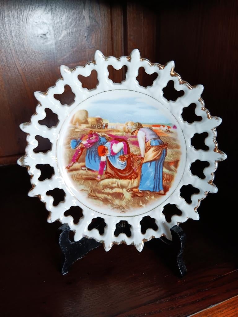 antiek decoratief bord, Antiek en Kunst, Antiek | Porselein, Ophalen