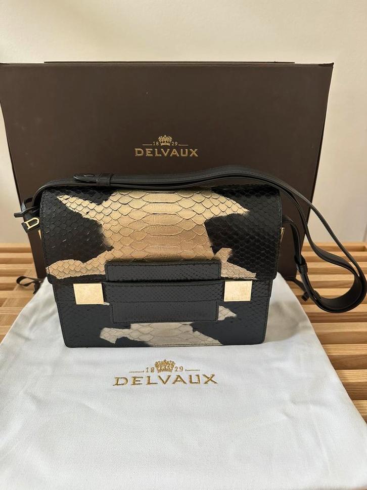 Delvaux madame python handtas, Bijoux, Sacs & Beauté, Sacs | Sacs à bandoulière, Comme neuf, Enlèvement