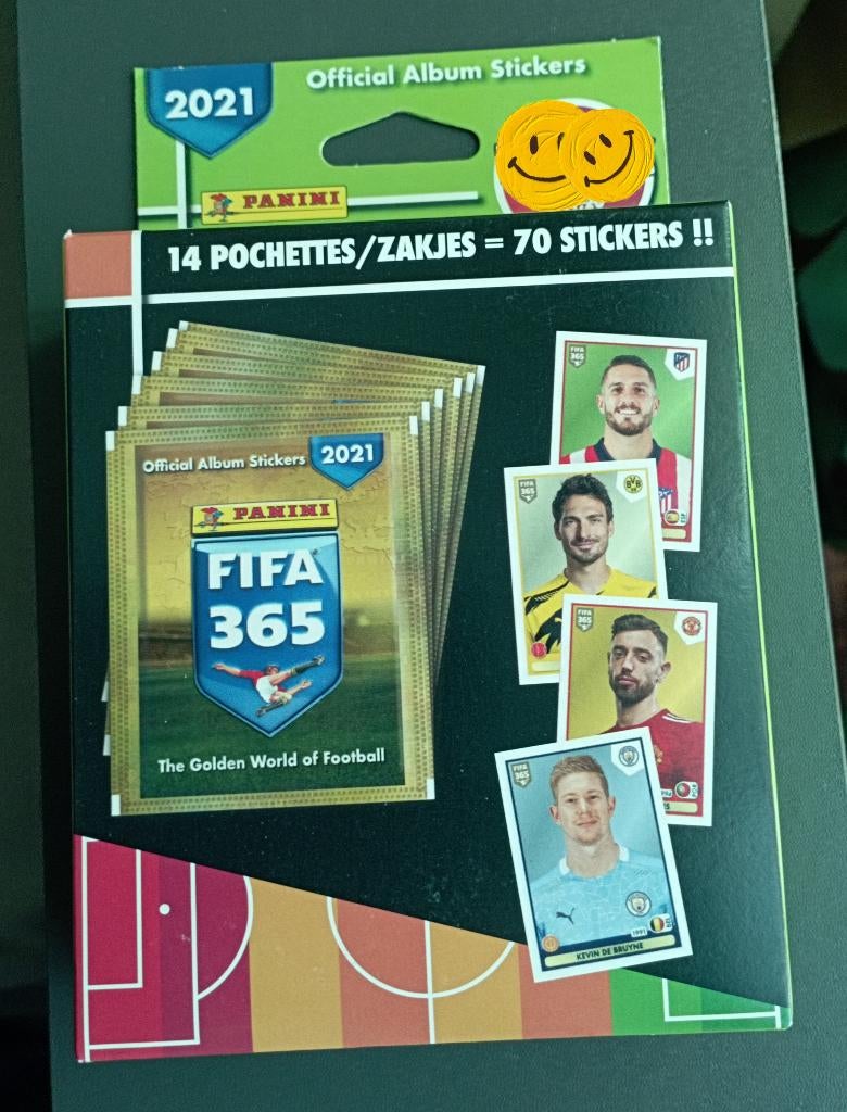 Panini 70 stickers en boîte de 2021 en état neuf FIFA 365, Enlèvement ou Envoi, Neuf, Autocollant