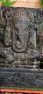 Fontaine en pierre naturelle de Ganesha, Jardin & Terrasse, Enlèvement, Neuf, Pierre, Bouddha
