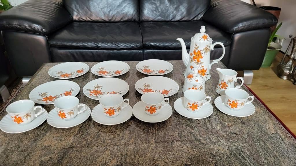 Magnifique service à café Bavaria vintage, Enlèvement ou Envoi