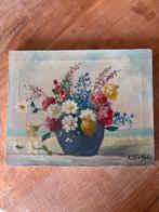 Toile, peinture à l’huile Vintage de 1956 signée FD, Enlèvement ou Envoi