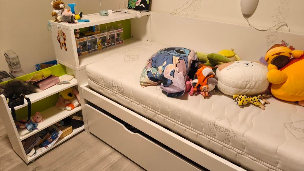 Uittrekbaar bed 2x 90x200cm, Huis en Inrichting, Slaapkamer | Bedden, Ophalen