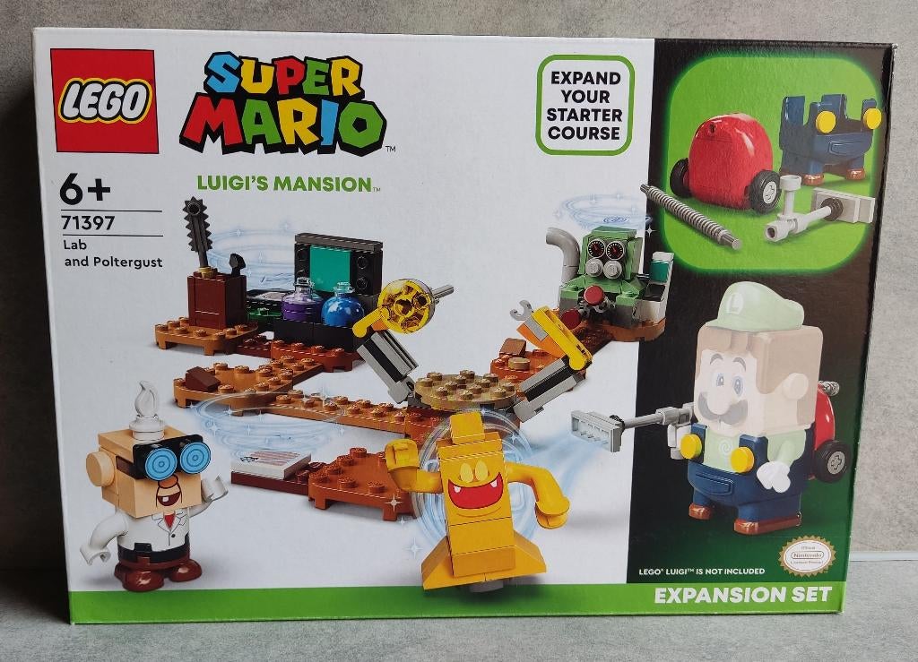 lego super mario 71397 luigi's mansion lab- en spookzuiger, Ophalen of Verzenden, Nieuw, Complete set, Lego