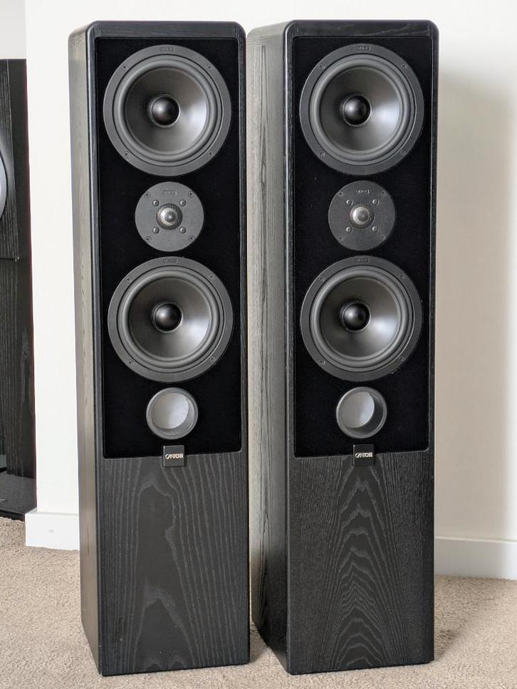 Canton Ergo 70 DC, Duitse 100 W speakers, front met suède, TV, Hi-fi & Vidéo, Enceintes, Utilisé, Haut-parleurs Frontaux, Arrière ou Stéréo