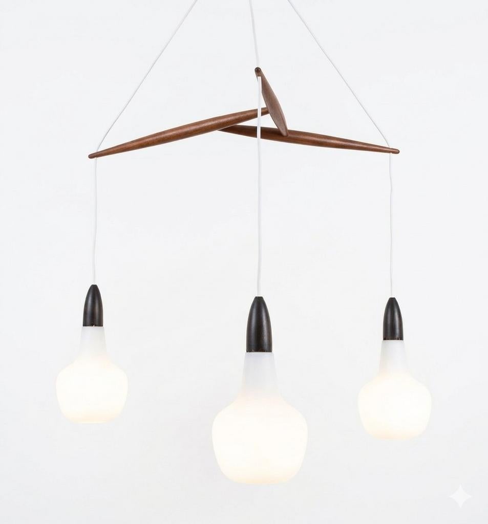 Suspension vintage scandinave RISPAL, Maison & Meubles, Enlèvement