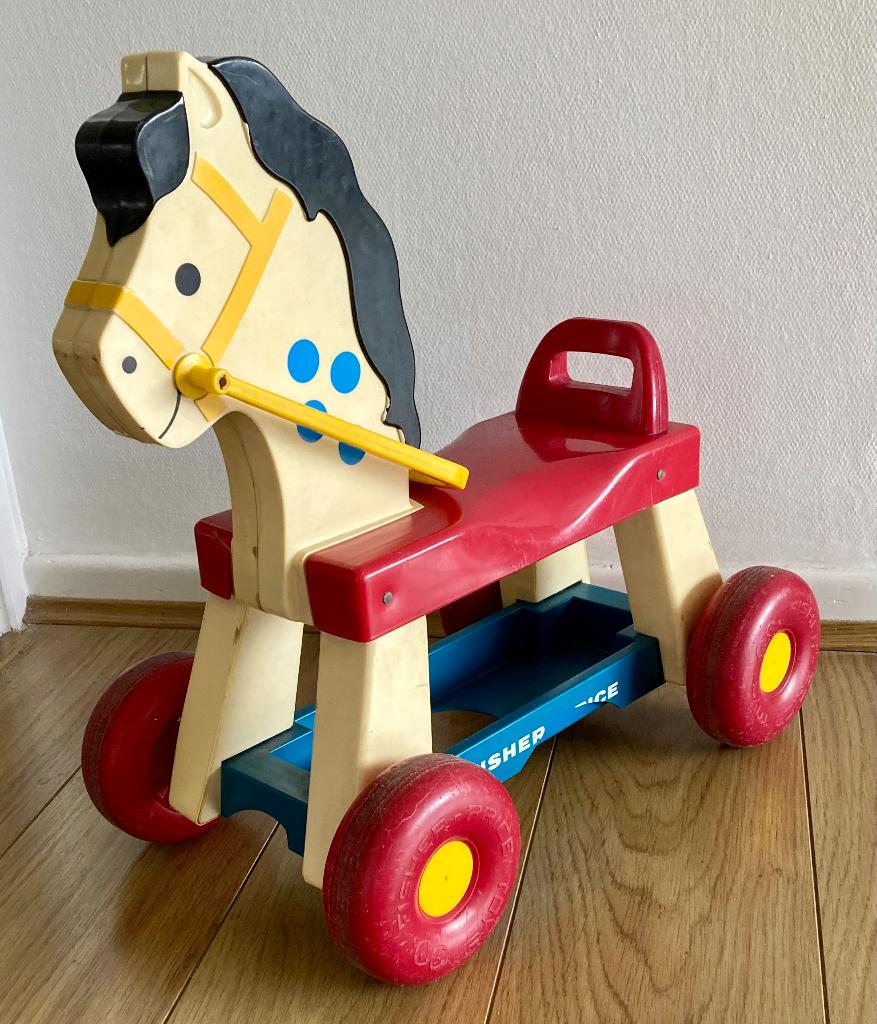 Cheval rouleur Fisher-price années 70, Kinderen en Baby's, Speelgoed | Fisher-Price, Gebruikt, Auto of Voertuig, Ophalen
