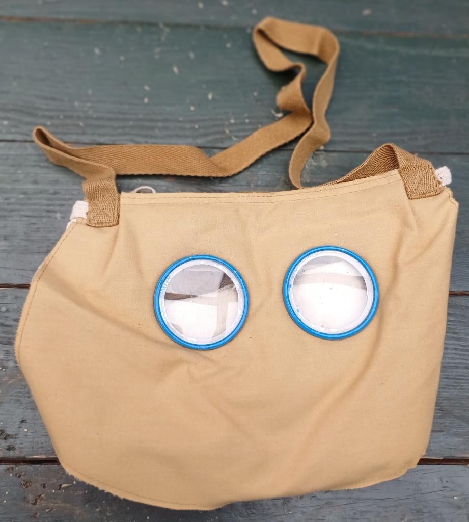 Masque anti-gaz M2 1915 Armée Belge ABBL, Collections, Objets militaires | Seconde Guerre mondiale, Enlèvement ou Envoi