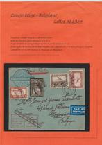 Belgisch Congo 1934 Raid Rubinvlucht Leopoldville-Bruxelles, Ophalen of Verzenden, Brief