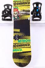 137 kinder snowboard NITRO RIPPER, Black/yellow, Ophalen of Verzenden, Gebruikt, Board