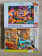 2 Puzzels 1000 stukjes, Hobby & Loisirs créatifs, Sport cérébral & Puzzles, Enlèvement, 500 à 1500 pièces, Comme neuf, Puzzle