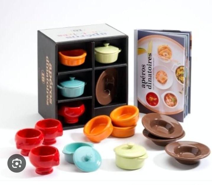 Coffret Apéros dînatoires, Maison & Meubles, Cuisine | Vaisselle, Neuf, Service complet, Céramique, Enlèvement ou Envoi