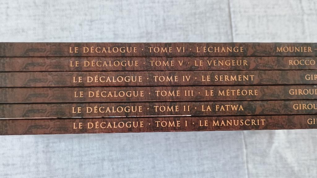 BD "Le décalogue" Tomes 1 à 6. Comme neufs, Enlèvement, Comme neuf